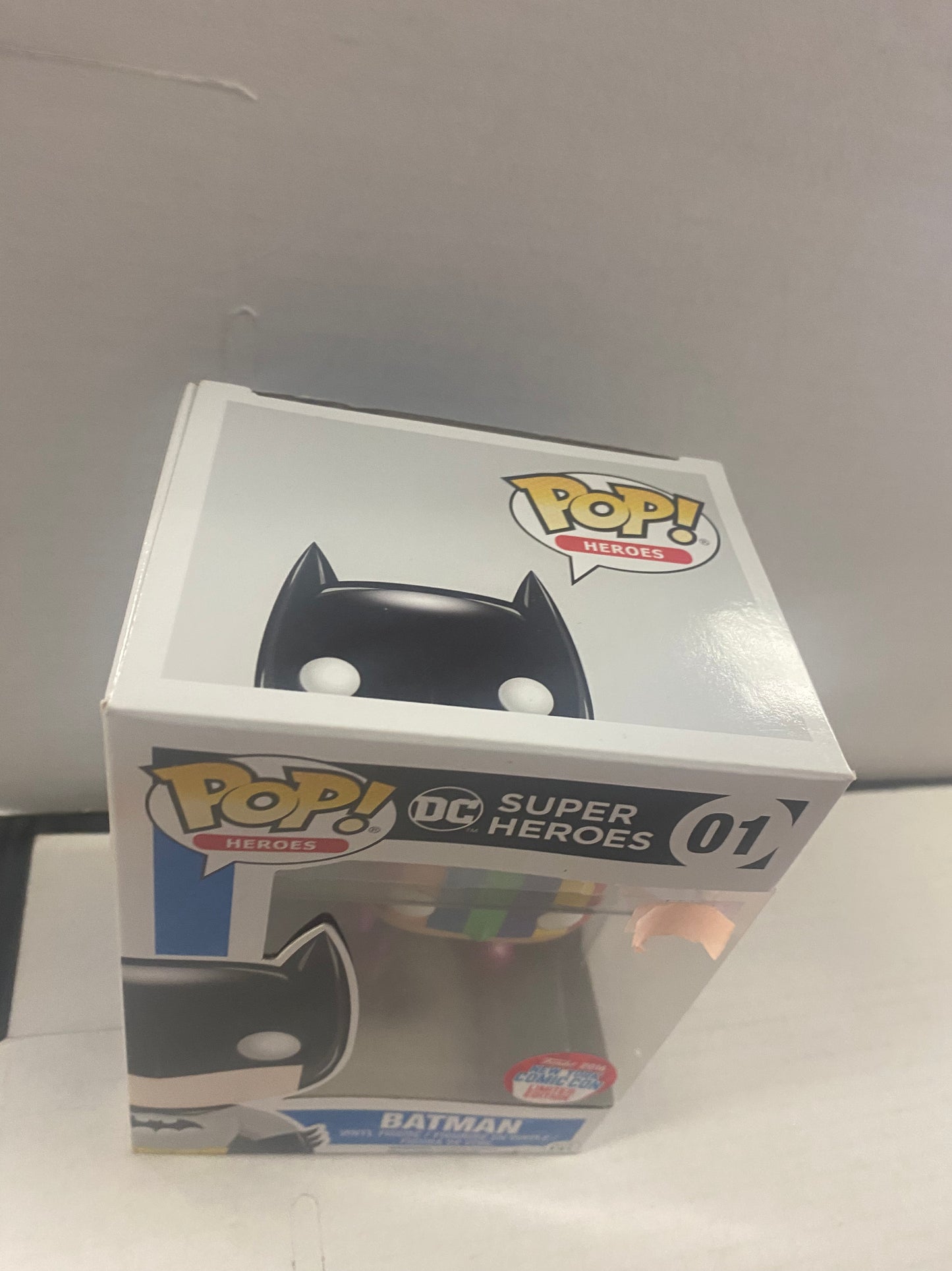 FUNKO POP HEROES DC SUPER HEROES #1 BATMAN 2016 NEW YORK COMIC CON EXCLUSIVE