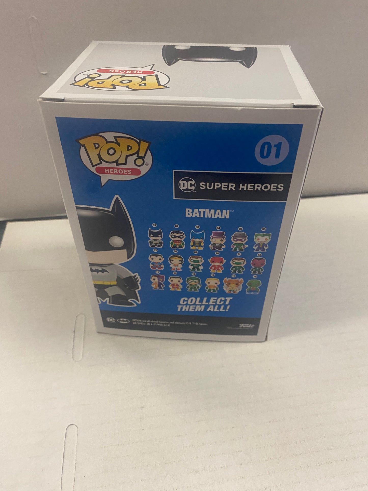 FUNKO POP HEROES DC SUPER HEROES #1 BATMAN 2016 NEW YORK COMIC CON EXCLUSIVE