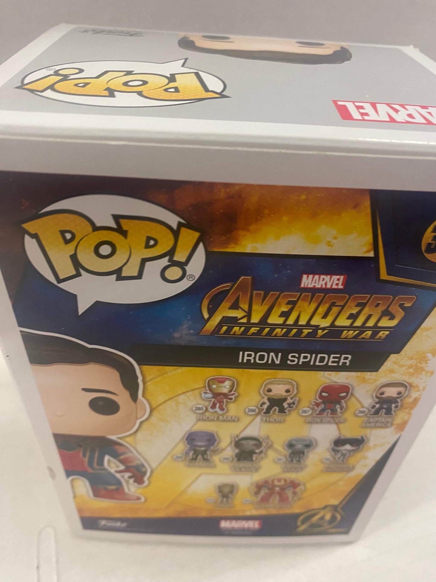 FUNKO POP AVENGERS INFINITY WAR # 305 IRON SPIDER BOX LUNCH EXCLUSIVE