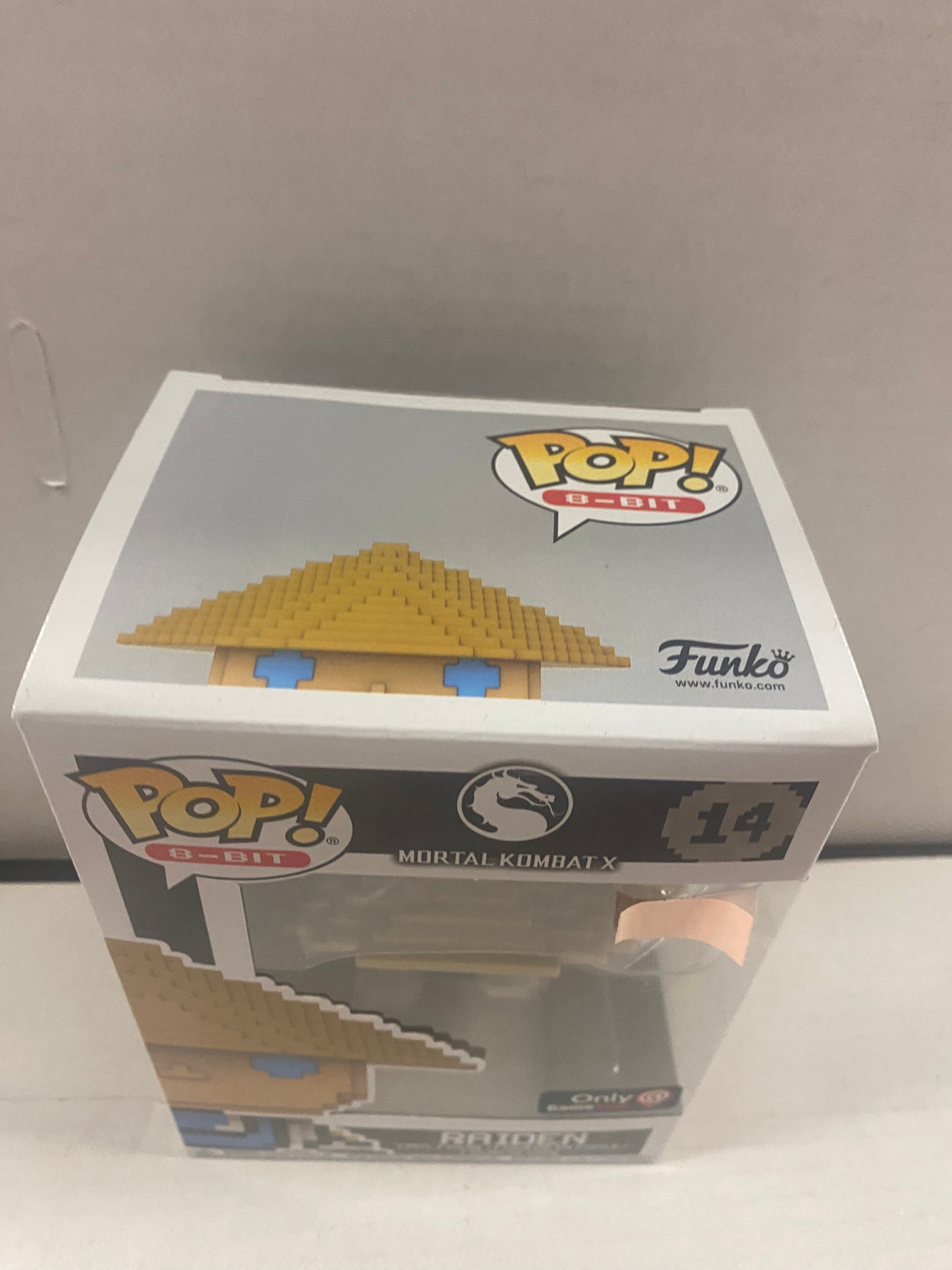 FUNKO POP 8 BIT MORTAL KOMBAT X #14 RAIDEN GAMESTOP EXCLUSIVE