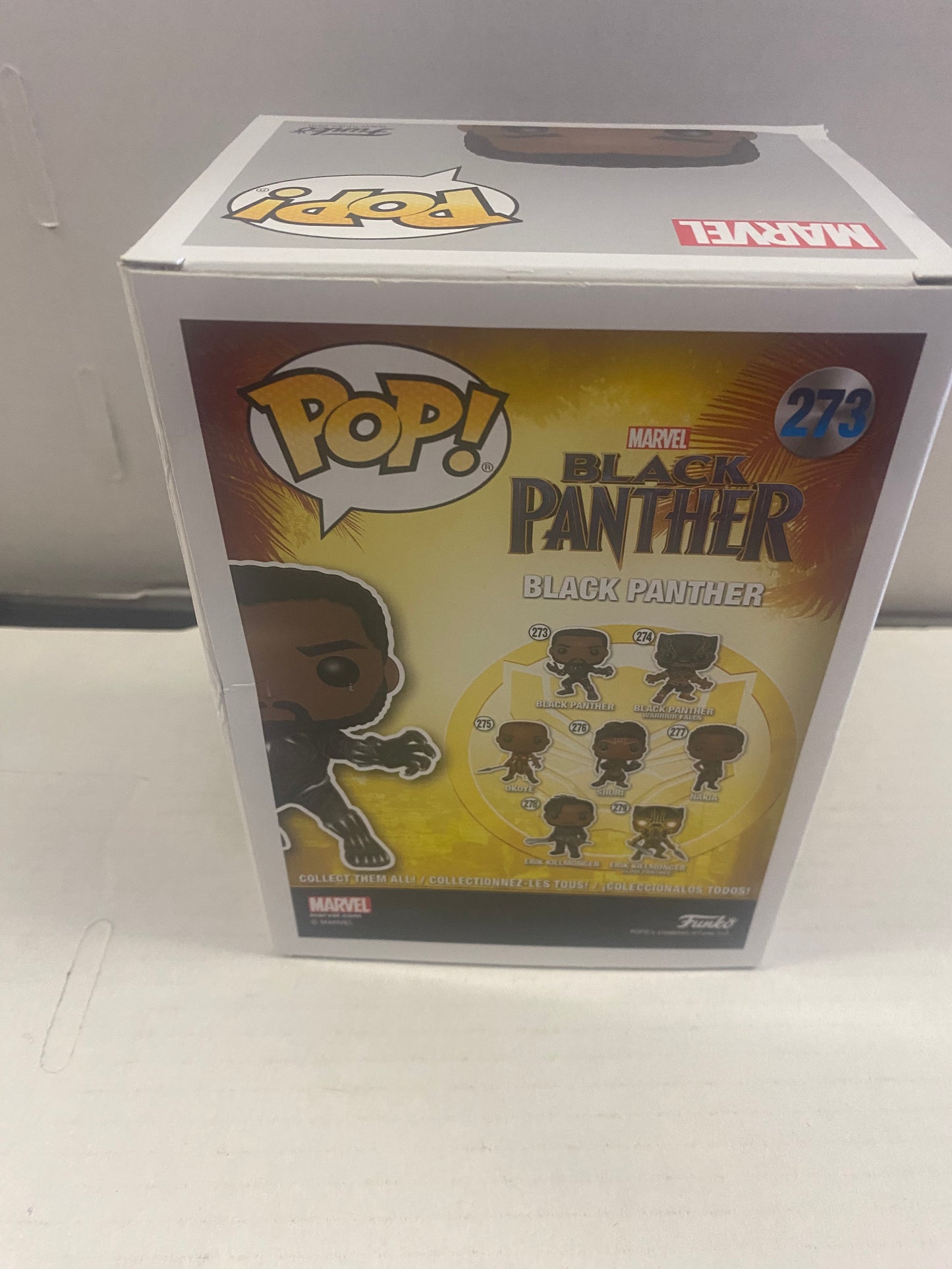 FUNKO POP BLACK PANTHER #273 BLACK PANTHER GLOW IN THE DARK WALMART EXCLUSIVE