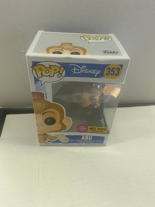 FUNKO POP DISNEY #353 ABU FLOCKED HOT TOPIC EXCLUSIVE