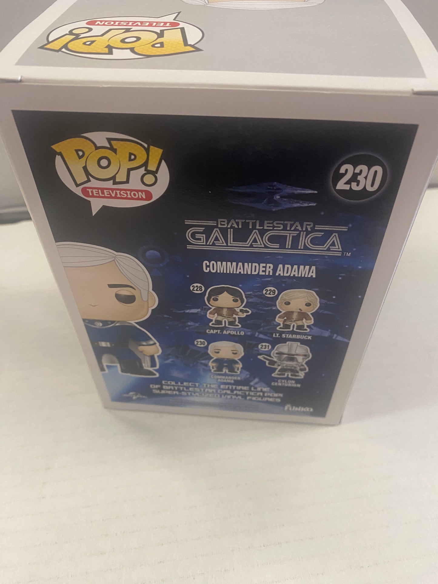 FUNKO POP TELEVISION BATTLESTAR GALACTICA #230 COMMANDER ADAMA