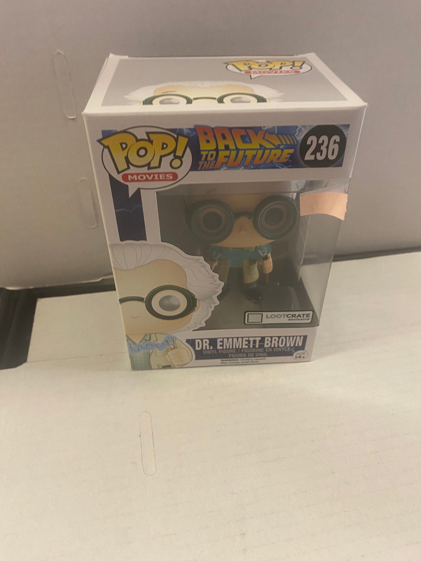FUNKO POP MOVIES BACK TO THE FUTURE #236 DR EMMETT BROWN LOOTCRATE EXCLUSIVE