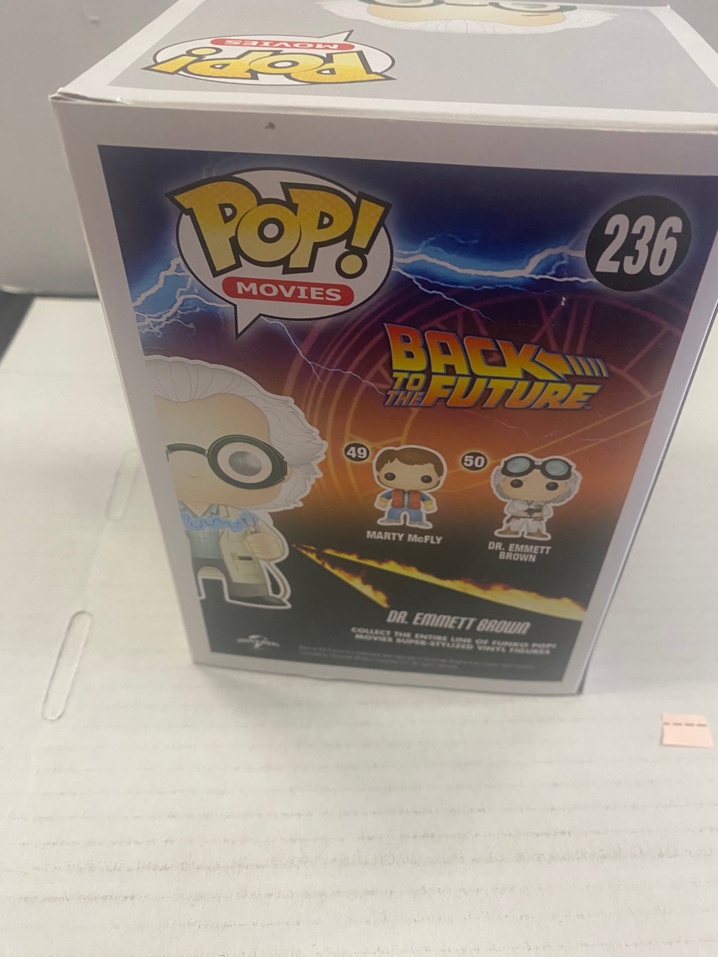 FUNKO POP MOVIES BACK TO THE FUTURE #236 DR EMMETT BROWN LOOTCRATE EXCLUSIVE