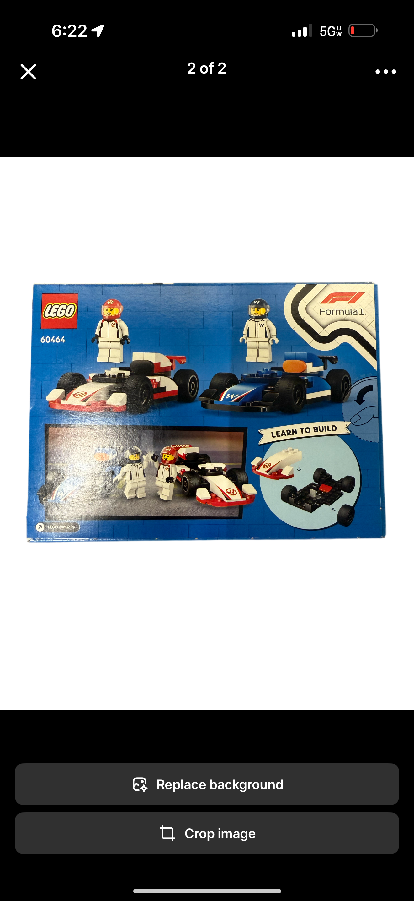 LEGO SET # 60464 F1 WILLIAMS RACING &HASS F1 92 pcs