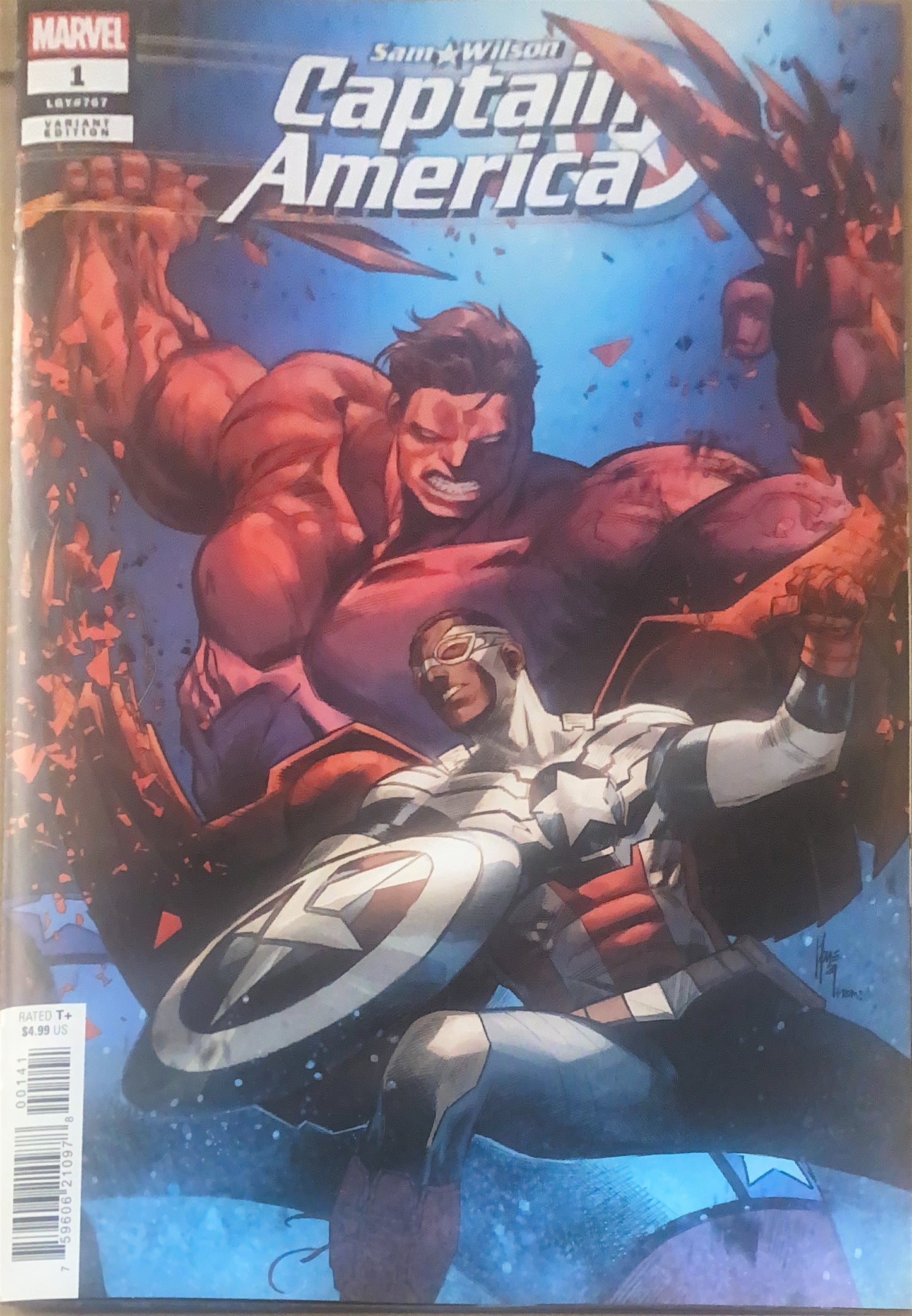 MARVEL COMICS SAM WILSON CAPTAIN AMERICA #1 COVER D