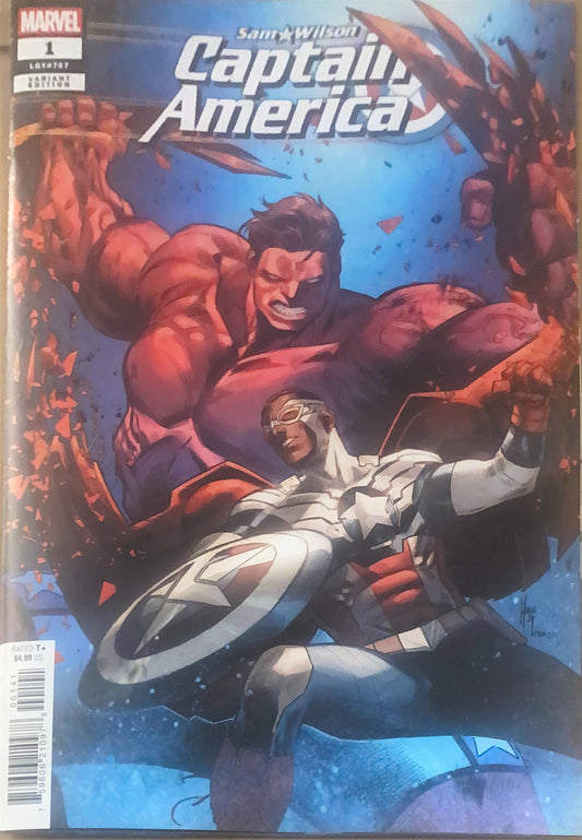 MARVEL COMICS SAM WILSON CAPTAIN AMERICA #1 COVER D