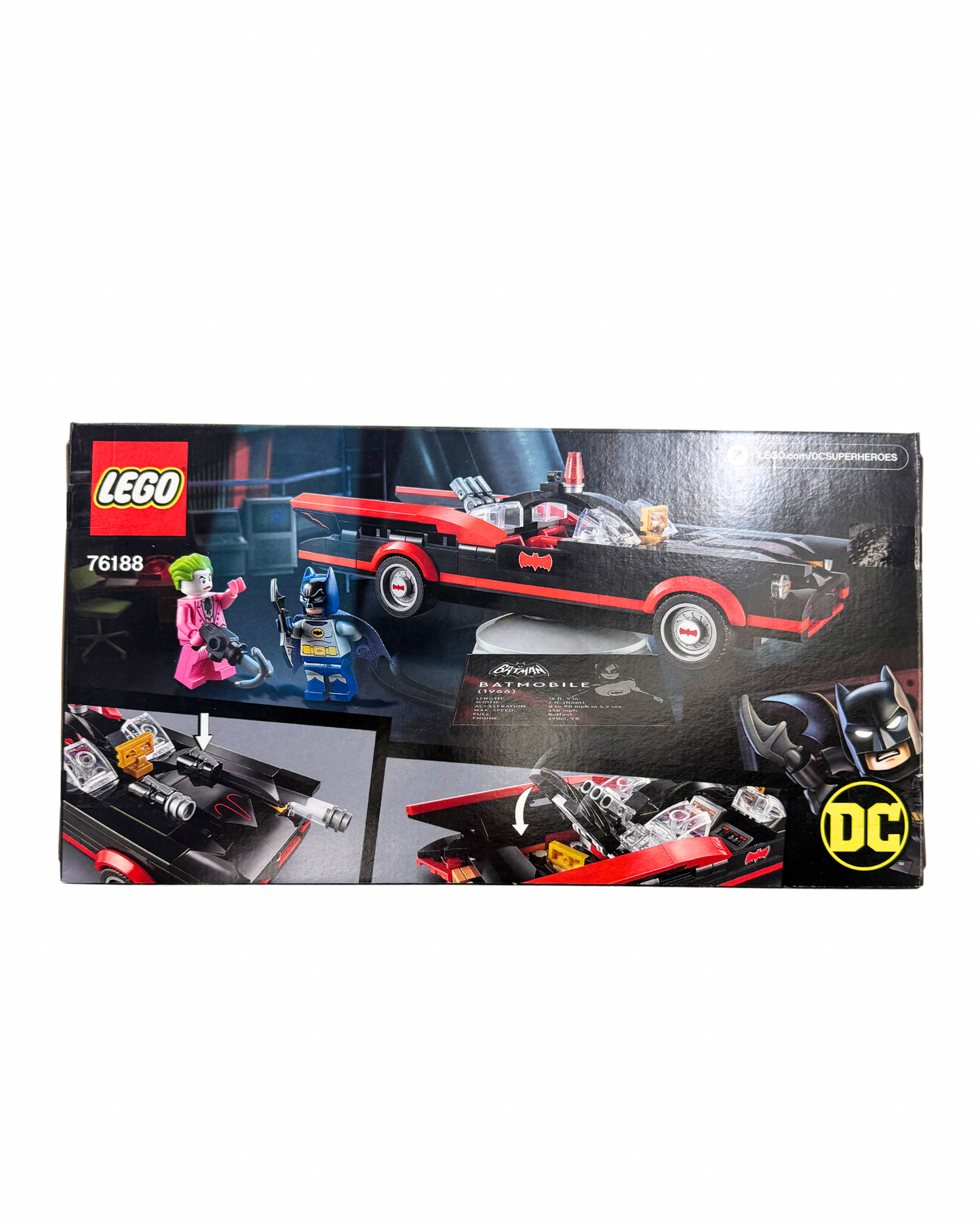 LEGO SET # 76188 BATMAN CLASSIC TV SERIES BATMOBILE 345 PCS PIECES LEGO BUILDING TOY