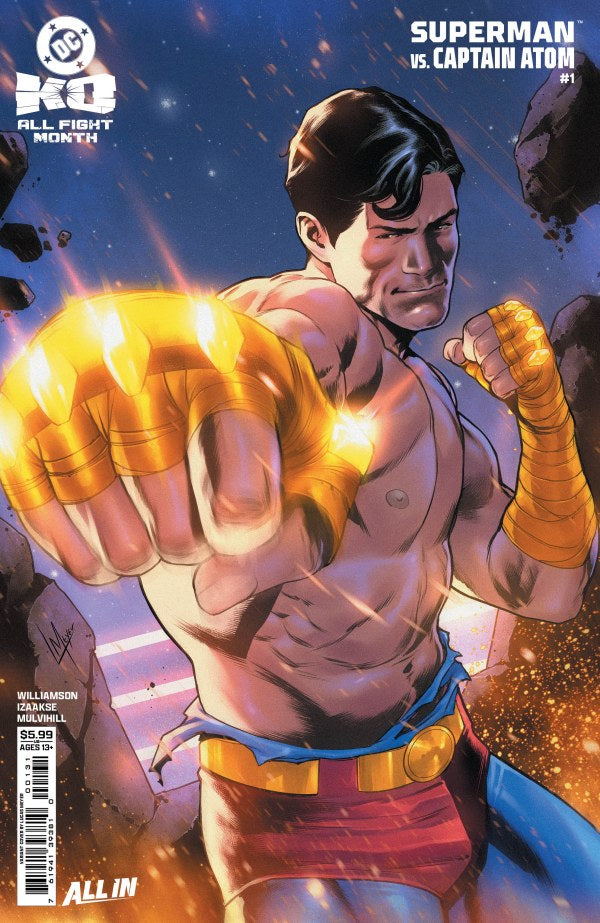 DC COMICS DC K.O. SUPERMAN VS CAPTAIN ATOM #1 (ONE SHOT) CVR C LUCAS MEYER CARD STOCK VAR