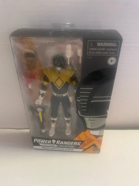 HASBRO POWER RANGERS LIGHTING COLLECTION DRAGON SHIELD BLACK RANGER