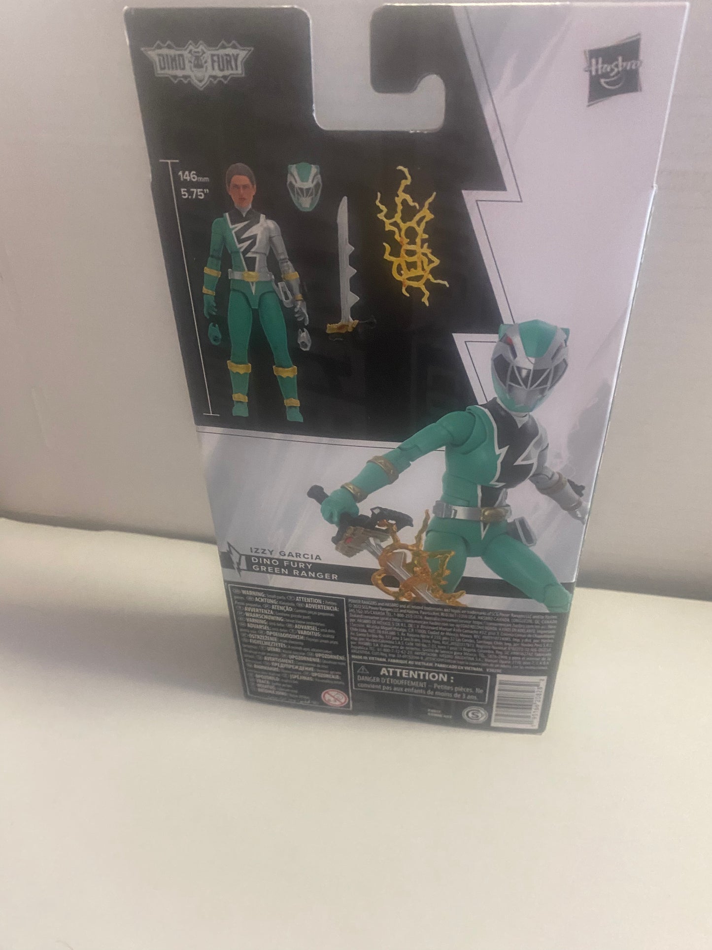 HASBRO POWER RANGERS LIGHTING COLLECTION DINO FURY GREEN RANGER