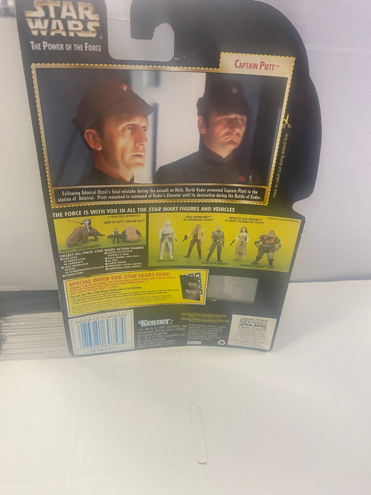 KENNER STAR WARS THE POWER OF THE FORCE CAPTAIN PIETT (1997)