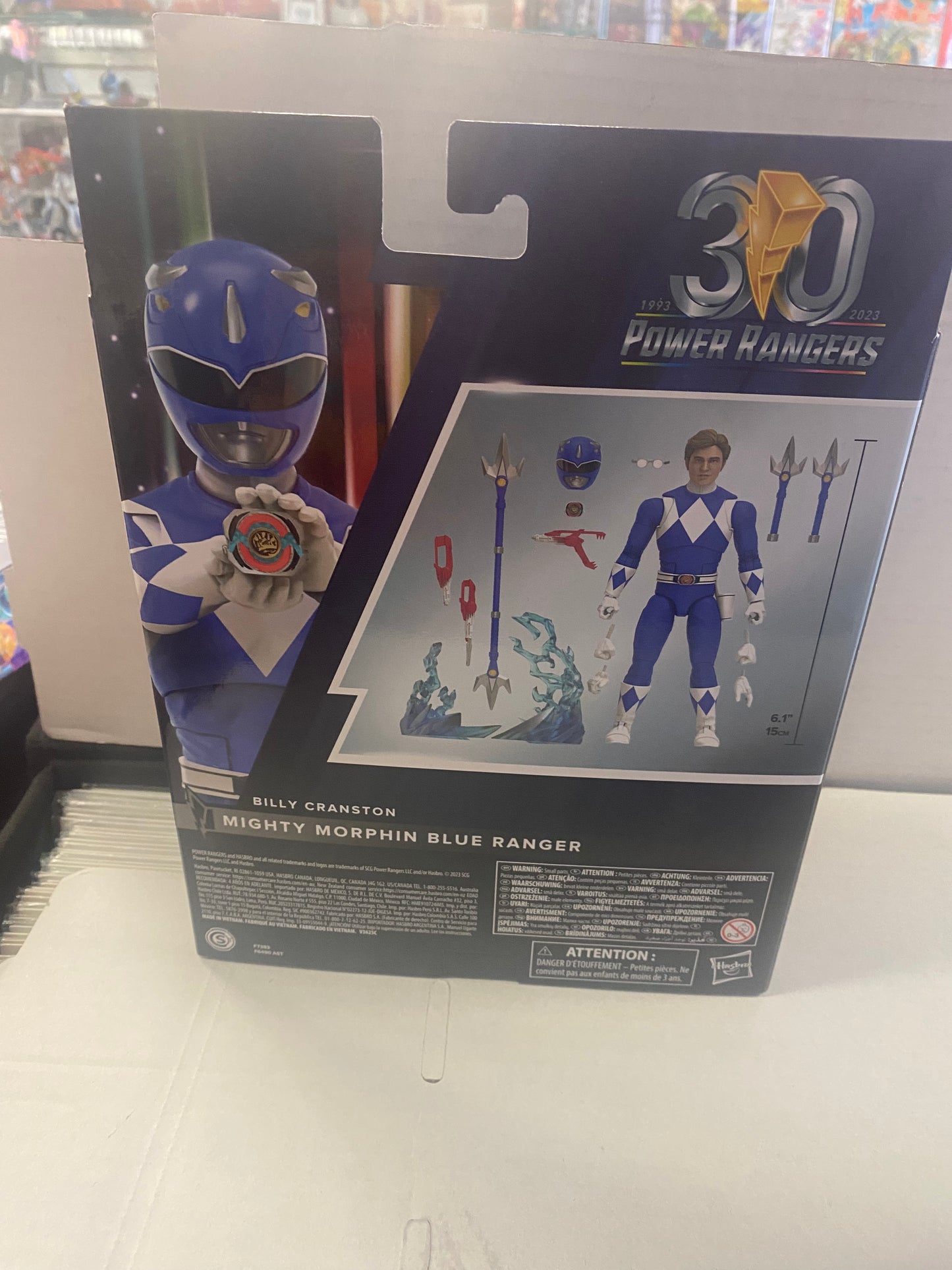 HASBRO POWER RANGERS LIGHTNING COLLECTION REMASTERED MIGHTY MORPHIN BLUE RANGER