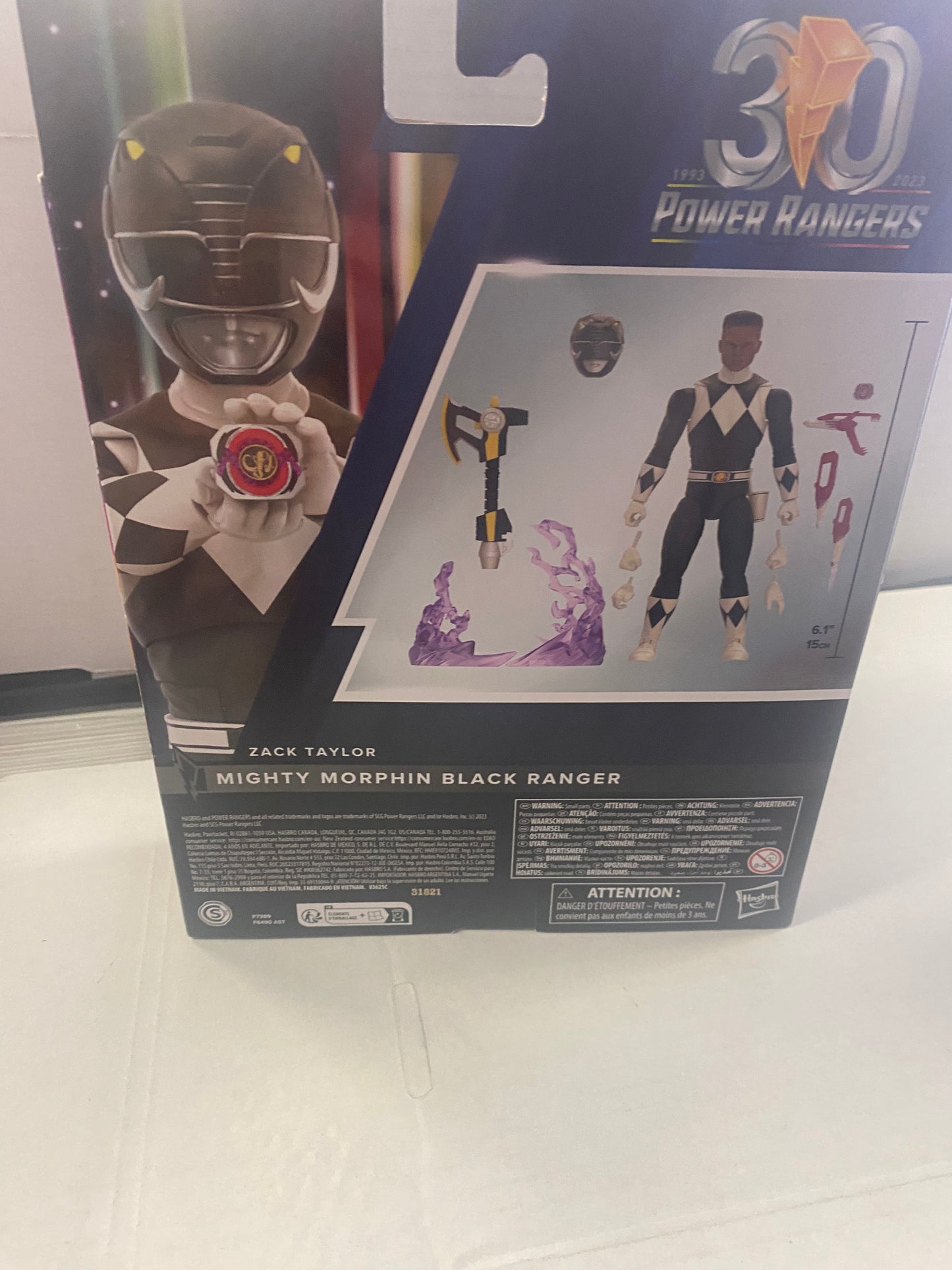 HASBRO POWER RANGERS LIGHTNING COLLECTION REMASTERED MIGHTY MORPHIN BLACK RANGER