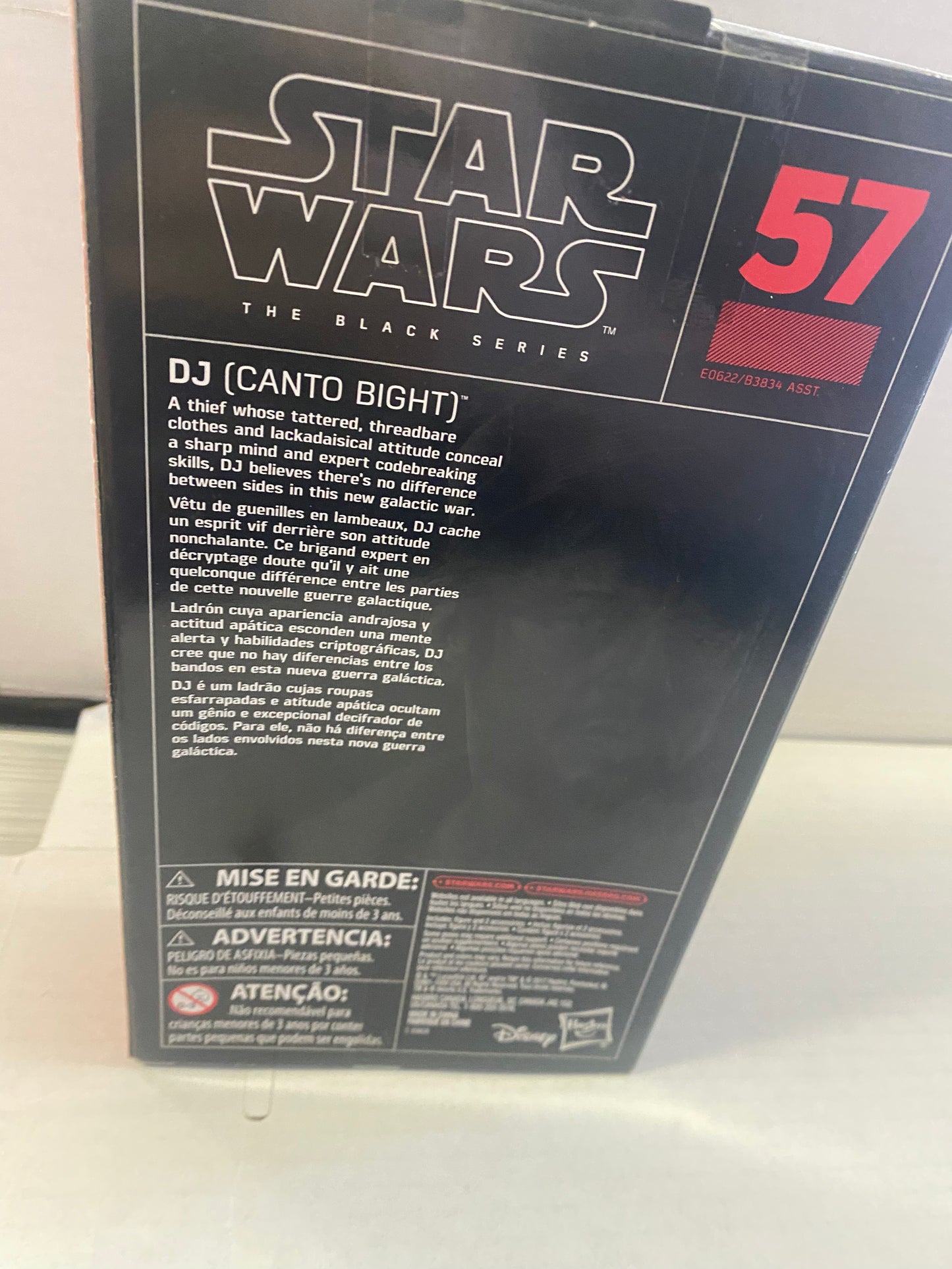 HASBRO STAR WARS THE BLACK SERIES DJ CANTO BIGHT (2017)