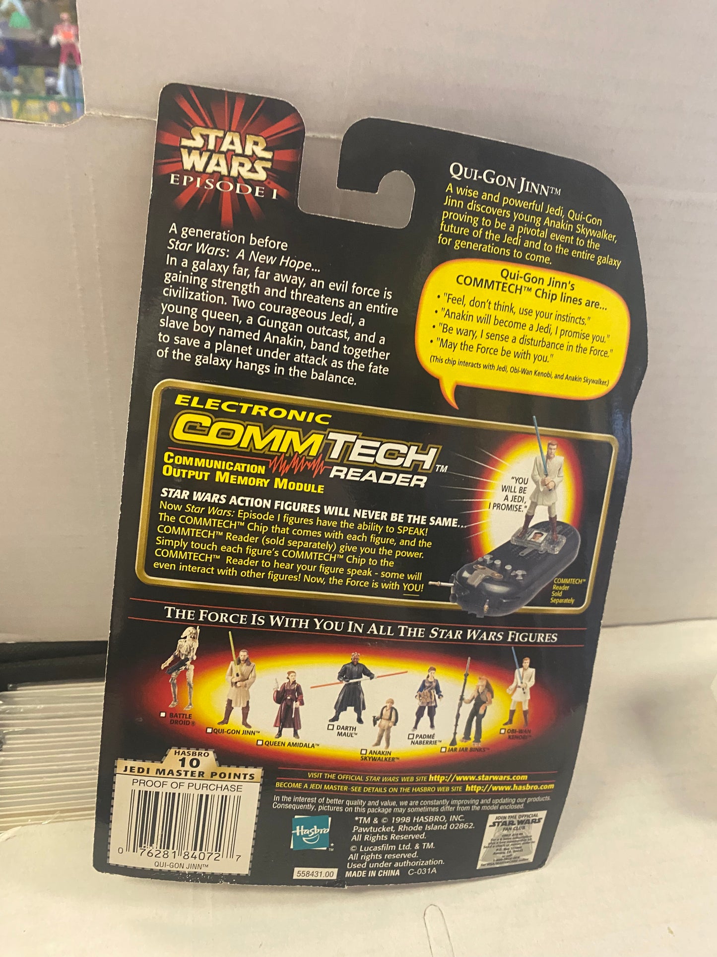 HASBRO STAR WARS EPISODE 1 QUI-GON JINN (1998)