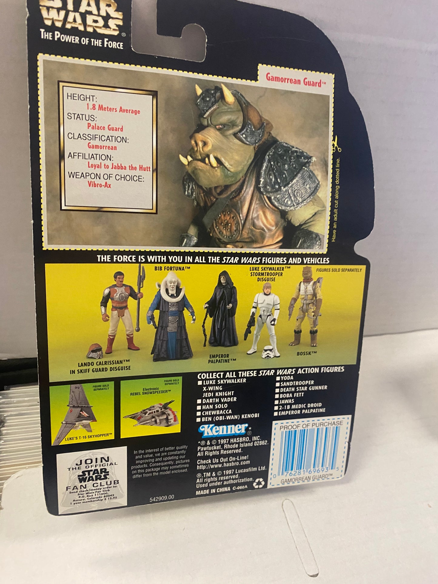 KENNER (1997) STAR WARS THE POWER OF THE FORCE GAMORREAN GUARD