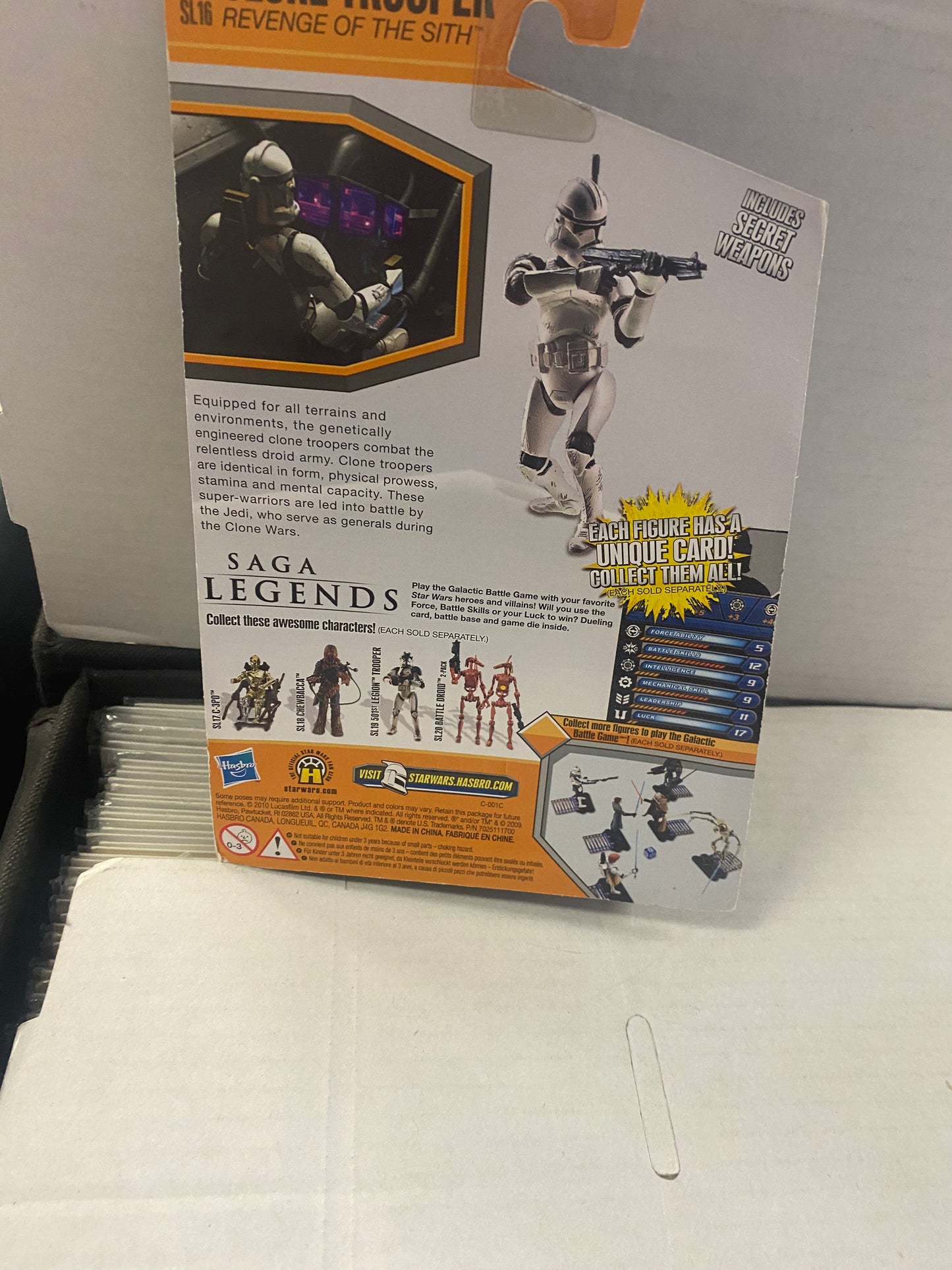 HASBRO STAR WARS THE CLONE WARS ADVENTURES CLONE TROOPER REVENGE OF THE SITH (2010)