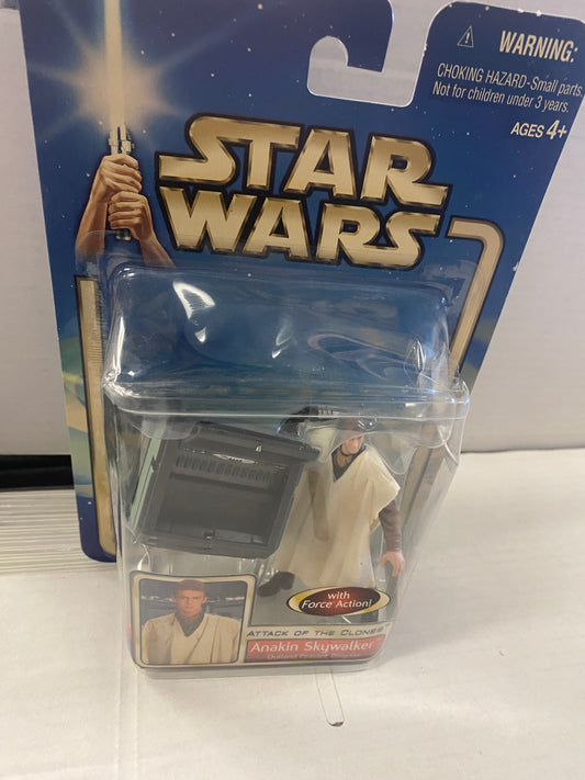 HASBRO STAR WARS ATTACK OF THE CLONES ANAKIN SKYWALKER OUTLAND PEASANT DISQUISE