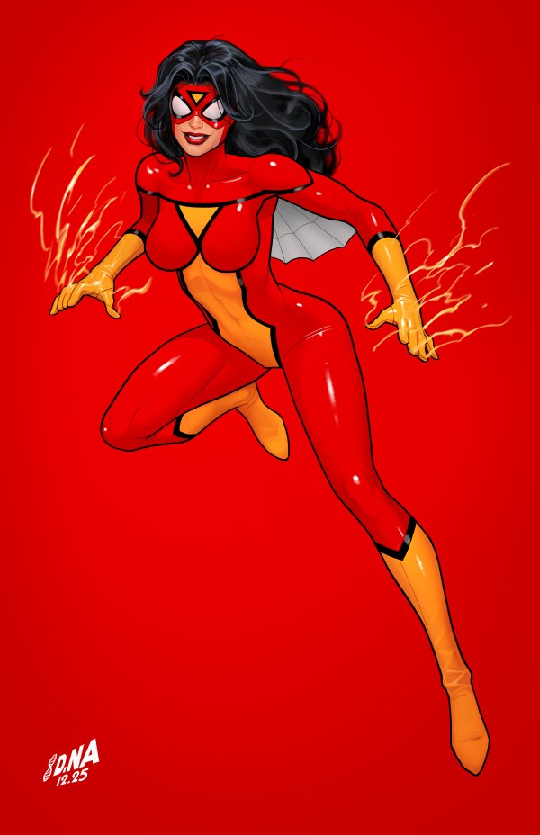 AMAZING SPIDER-MAN #22 DAVID NAKAYAMA COLOR BLOCK RED VARIANT