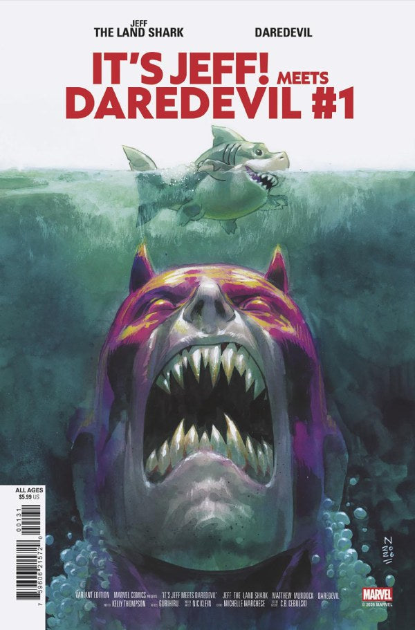 MARVEL COMICS IT'S JEFF MEETS DAREDEVIL #1 NIC KLEIN VARIANT