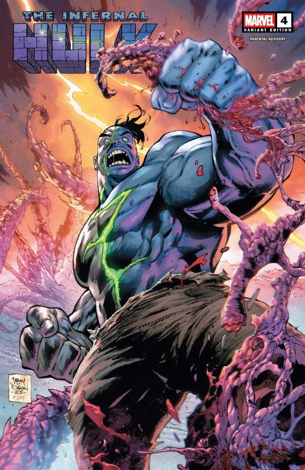 MARVEL COMICS INFERNAL HULK #4 TONY DANIEL VARIANT