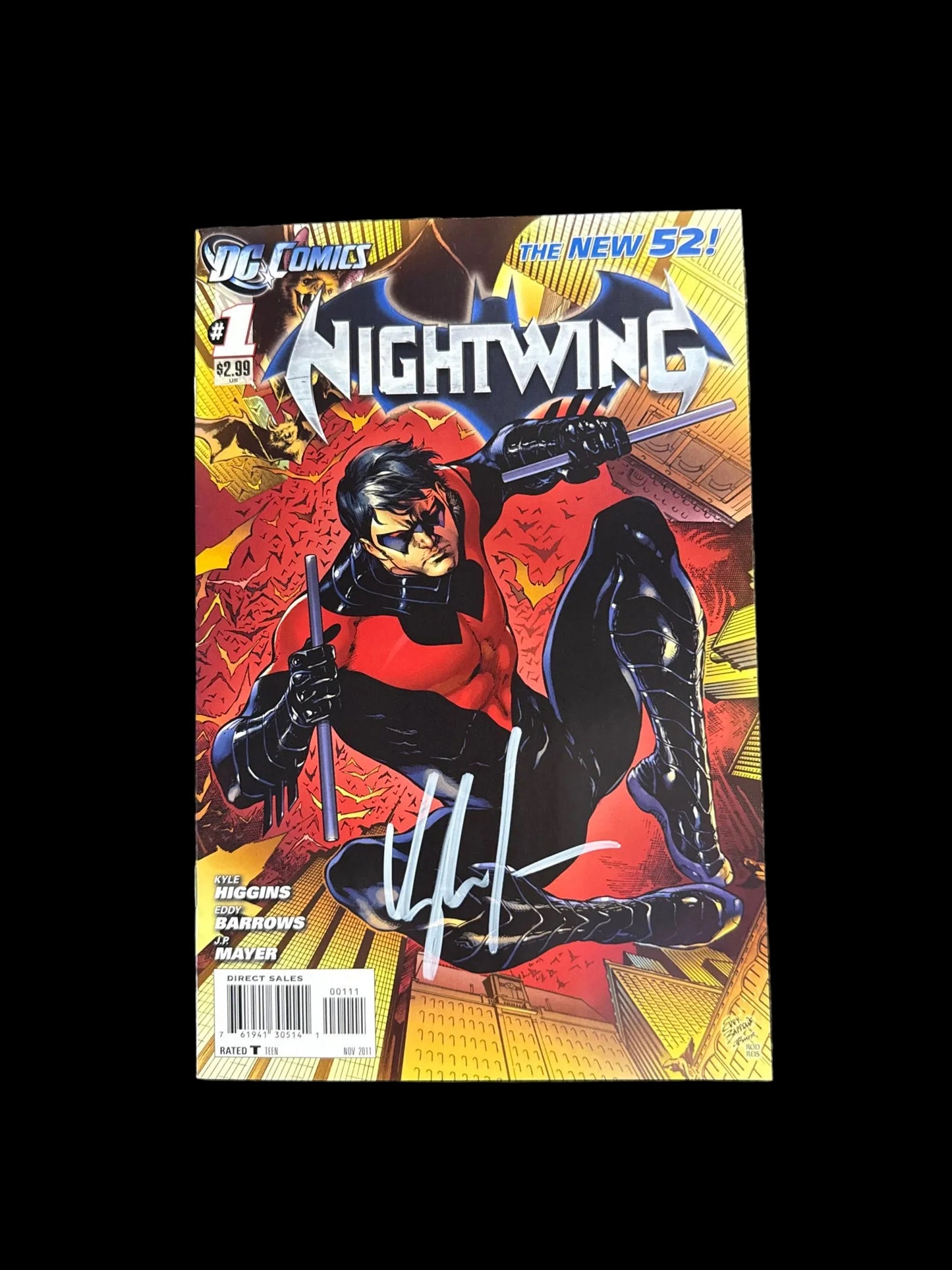 DC COMICS NIGHTWING #1 NEW 52 SIGNED BY KYLE HIGGINS