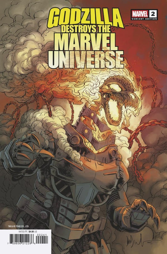 MARVEL COMICS GODZILLA DESTROYS THE MARVEL UNIVERSE #2