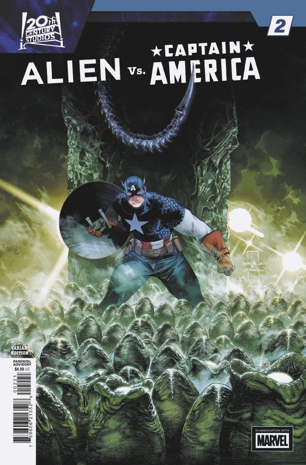 MARVEL COMICS ALIEN VS. CAPTAIN AMERICA #2 DIAZALPIZAR VARIANT