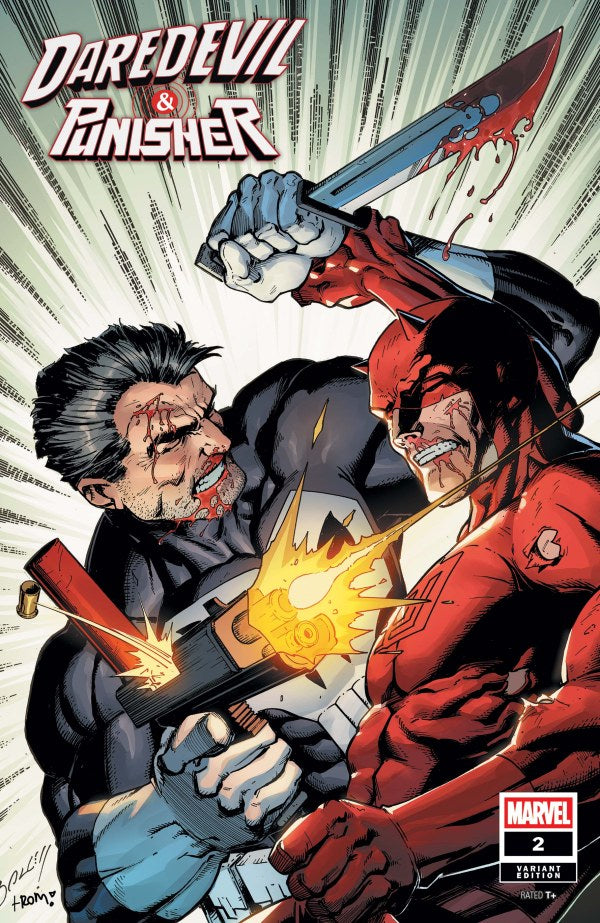 MARVEL COMICS DAREDEVIL/PUNISHER: THE DEVIL'S TRIGGER #2 MARK BAGLEY VARIANT