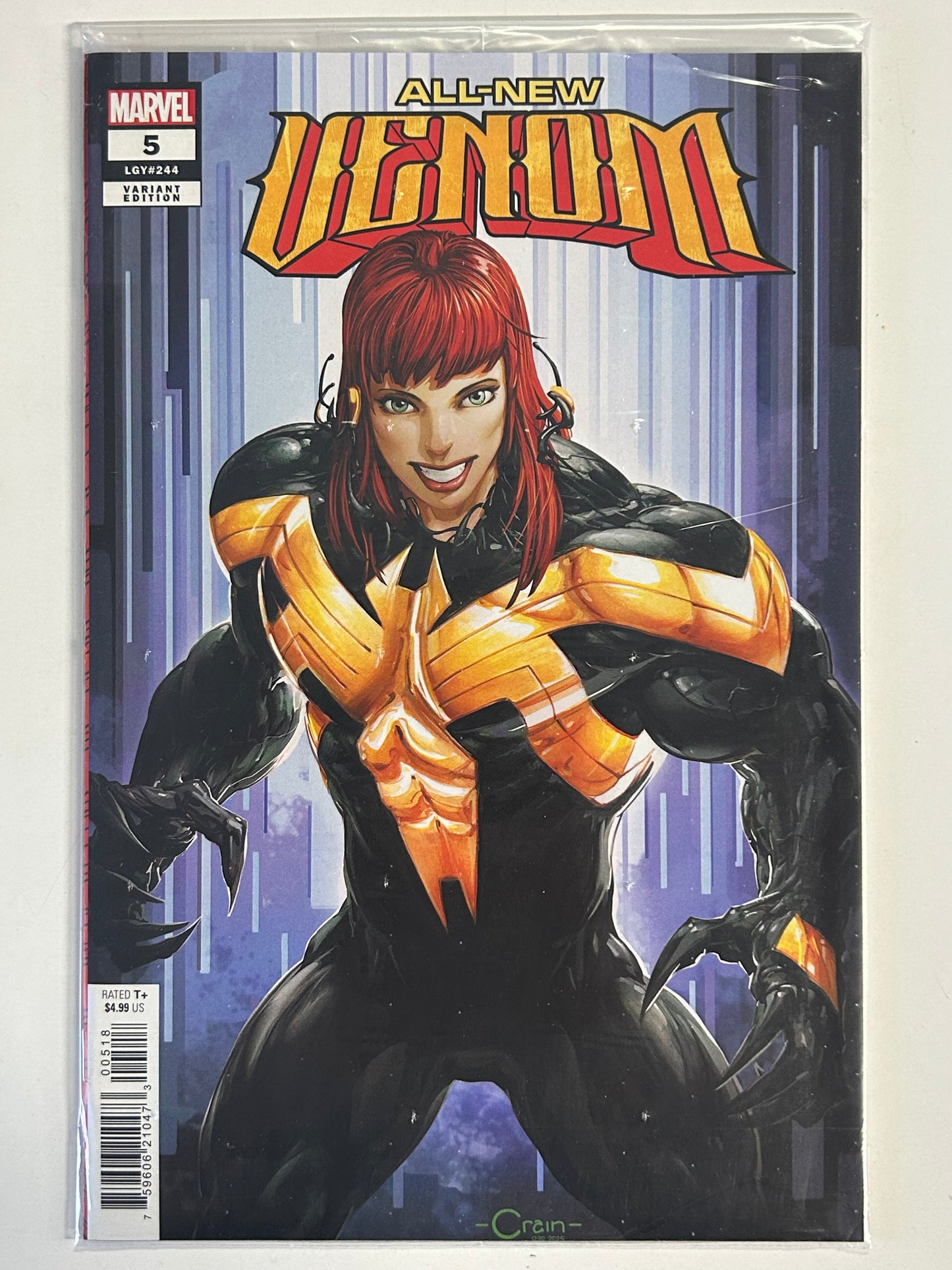 MARVEL COMICS ALL NEW VENOM #5 MARY JANE SPOILER VARIANT POLY BAGGED