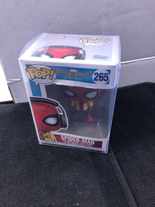 FUNKO POP SPIDER-MAN HOMECOMING # 265 SPIDER-MAN GOOD CONDITION