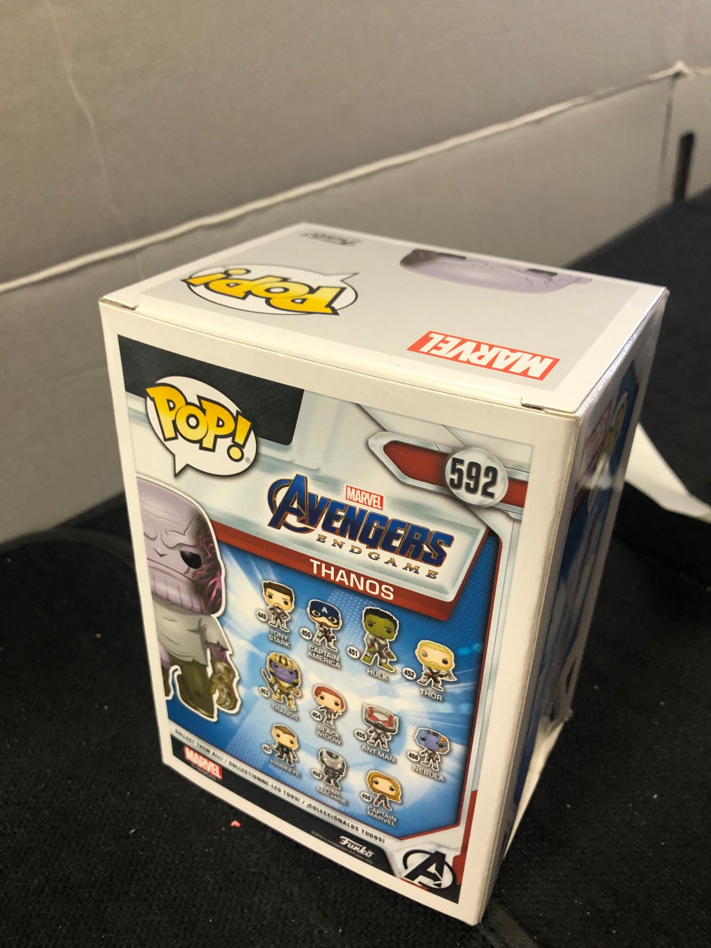 FUNKO POP DISNEY AVENGERS ENDGAME #592 THANOS 2020 SPRING CONVENTION EXCLUSIVE GOOD CONDITION