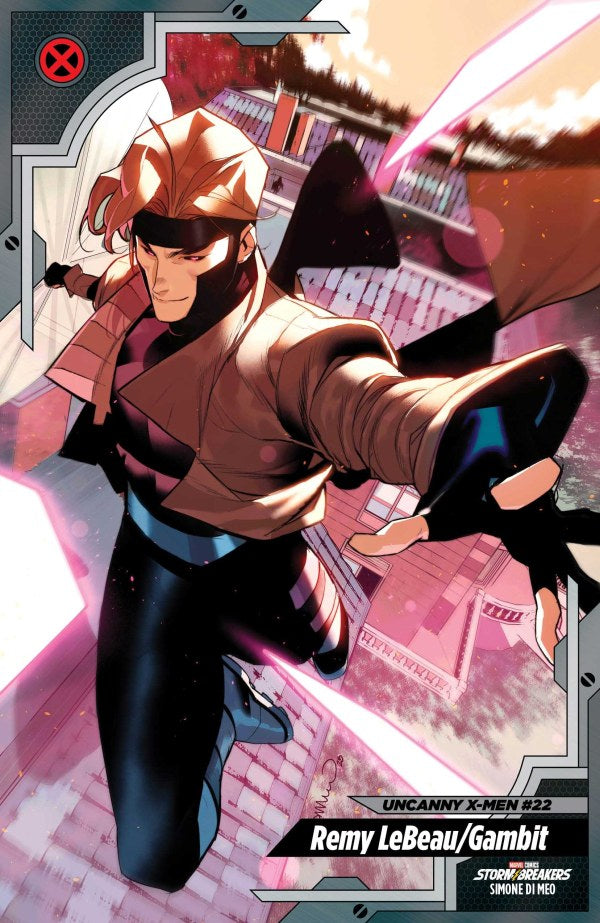 MARVEL COMICS UNCANNY X-MEN #22 SIMONE DI MEO X-MEN TRADING CARD VARIANT