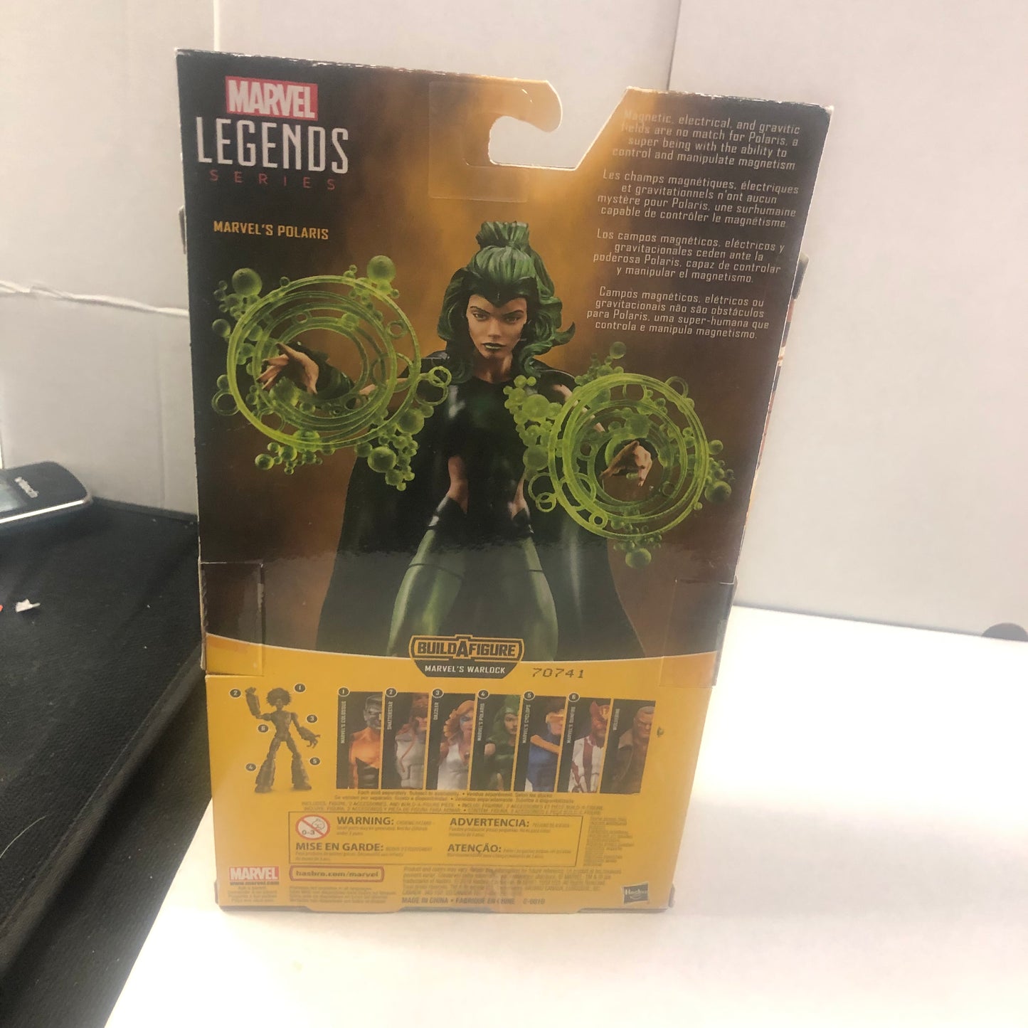 MARVEL LEGENDS SERIES X-MEN MARVELS POLARIS MARVELS WARLOCK BUILD A FIGURE GOOD CONDITION