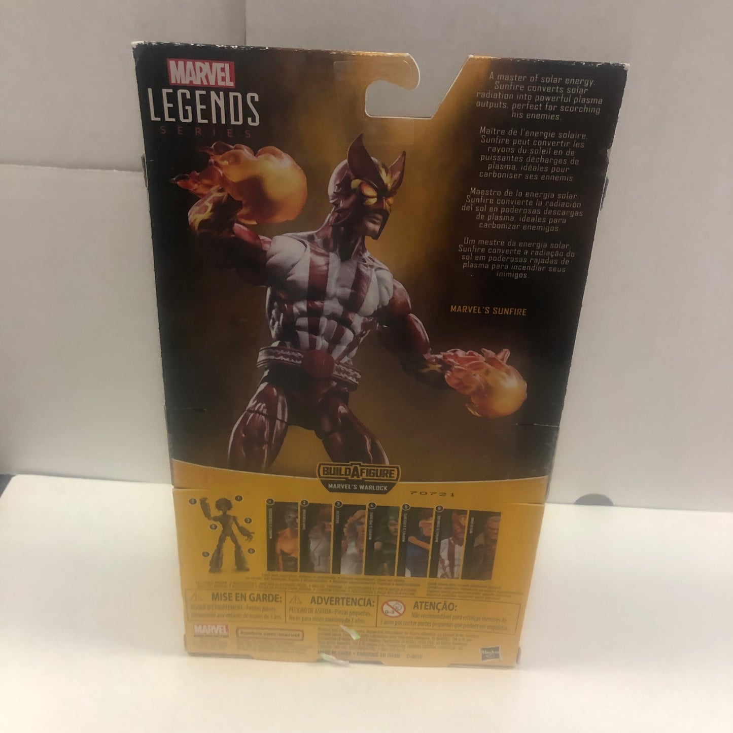 MARVEL LEGENDS SERIES X-MEN MARVELS SUNFIRE MARVELS WARLOCK BUILD A FIGURE EXCELLENT CONDITION
