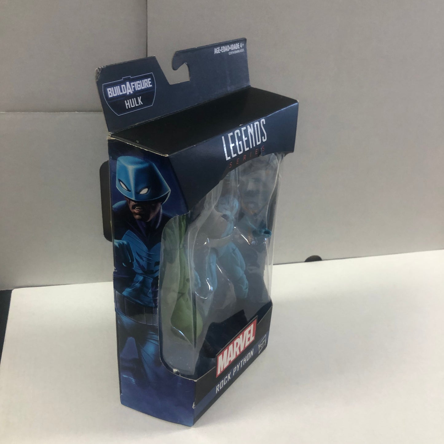 MARVEL LEGENDS SERIES ROCK PYTHON HULK BUILD A FIGURE OKAY CONDITION PLASTIC LOOSE ON FRONT OF BOX