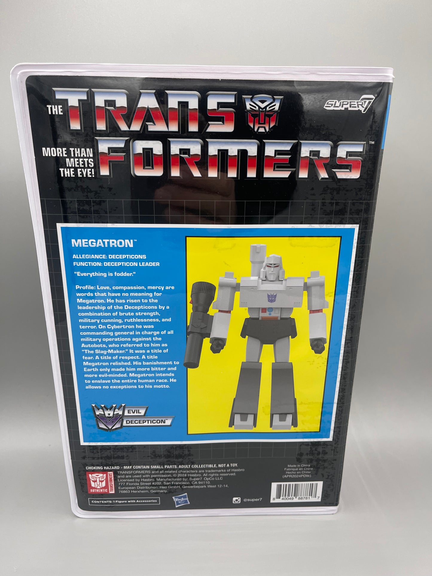 Super 7 Transformers Magatron Fully Articulated Spectacular Figure