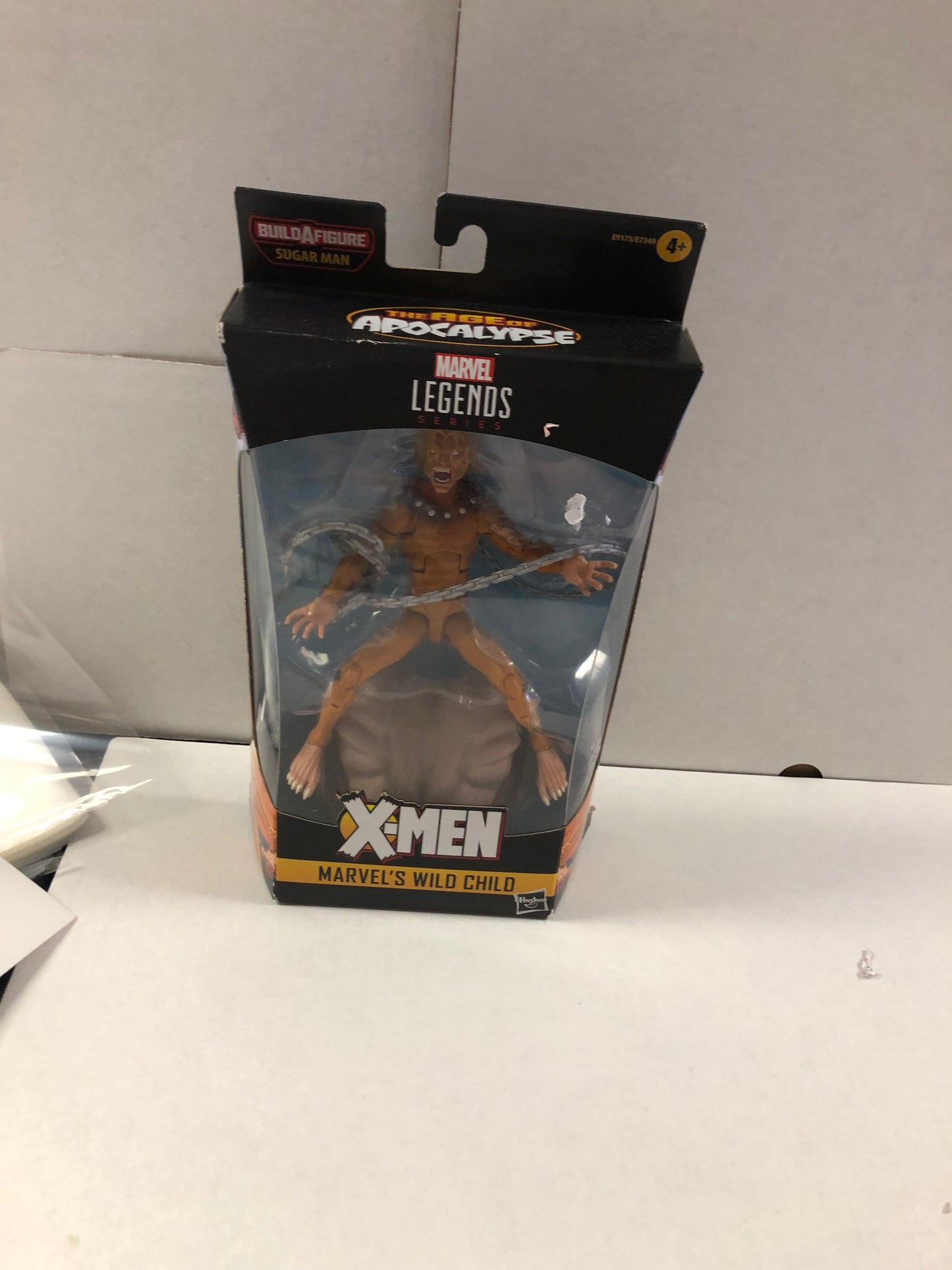 MARVEL LEGENDS SERIES X-MEN MARVELS WILD CHILD SUGAR MAN BUILD A FIGURE GOOD CONDITION SMALL TEAR ON SIDE OF BOX