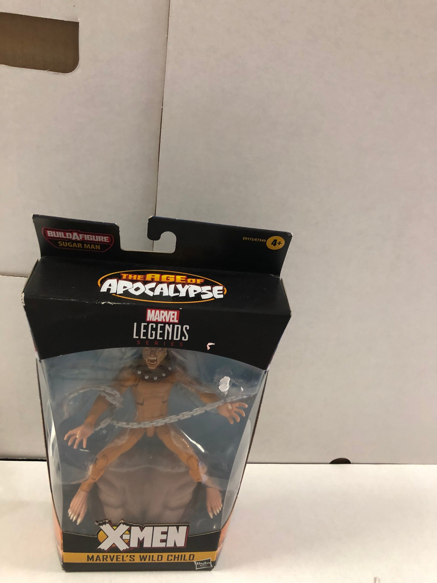 MARVEL LEGENDS SERIES X-MEN MARVELS WILD CHILD SUGAR MAN BUILD A FIGURE GOOD CONDITION SMALL TEAR ON SIDE OF BOX
