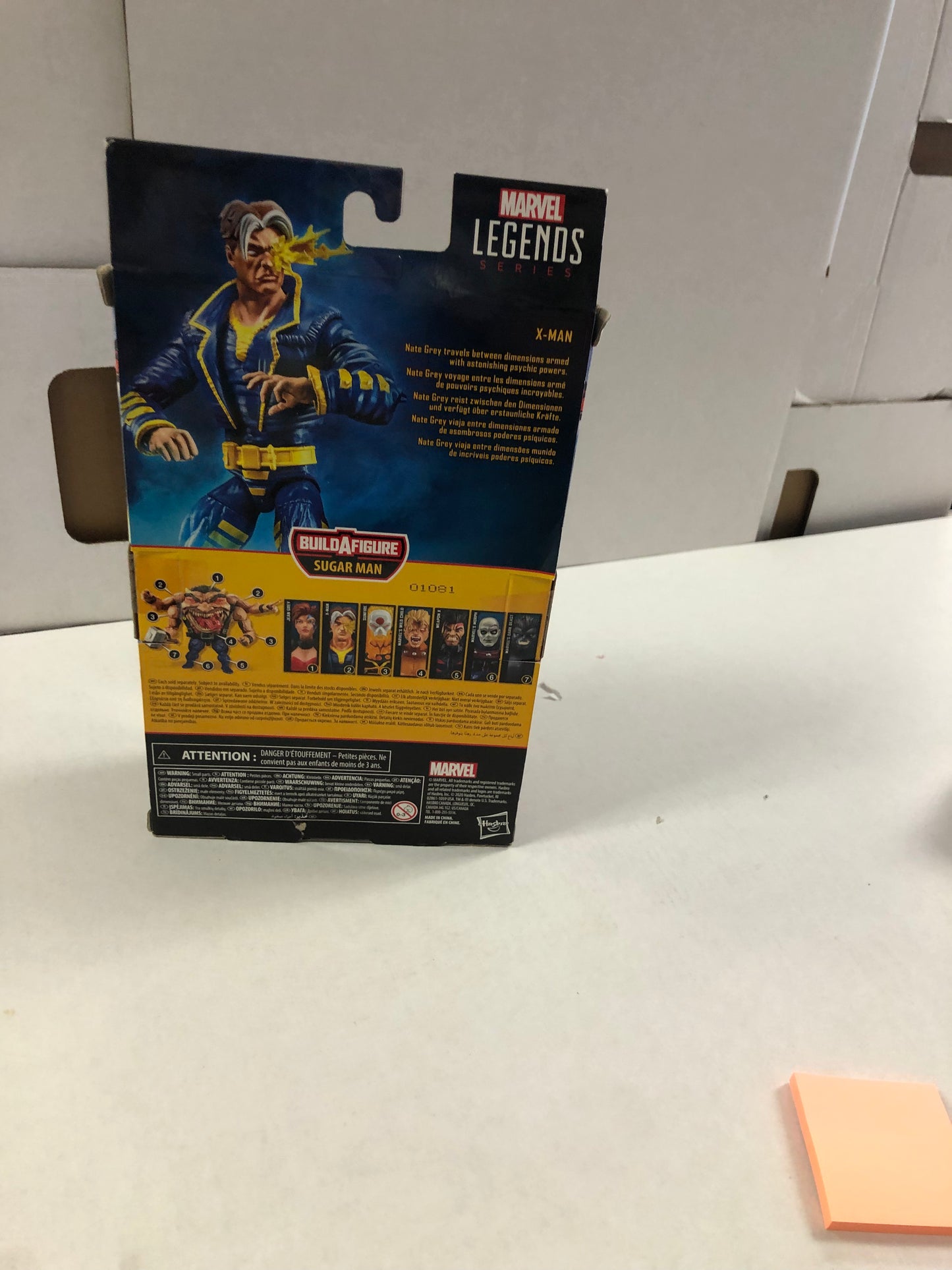 MARVEL LEGENDS SERIES X-MEN X-MAN SUGAR MAN BUILD A FIGURE GOOD CONDITION