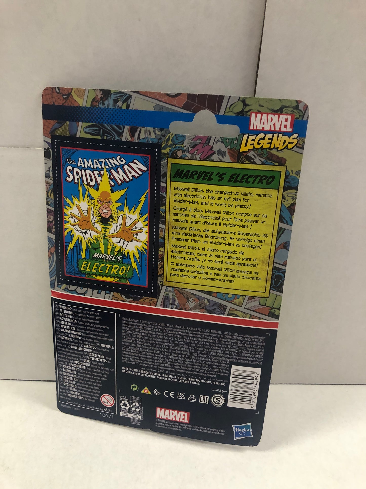 MARVEL LEGENDS KENNER (2021) THE AMAZING SPIDER-MAN MARVELS ELECTRO EXCELLENT CONDITION
