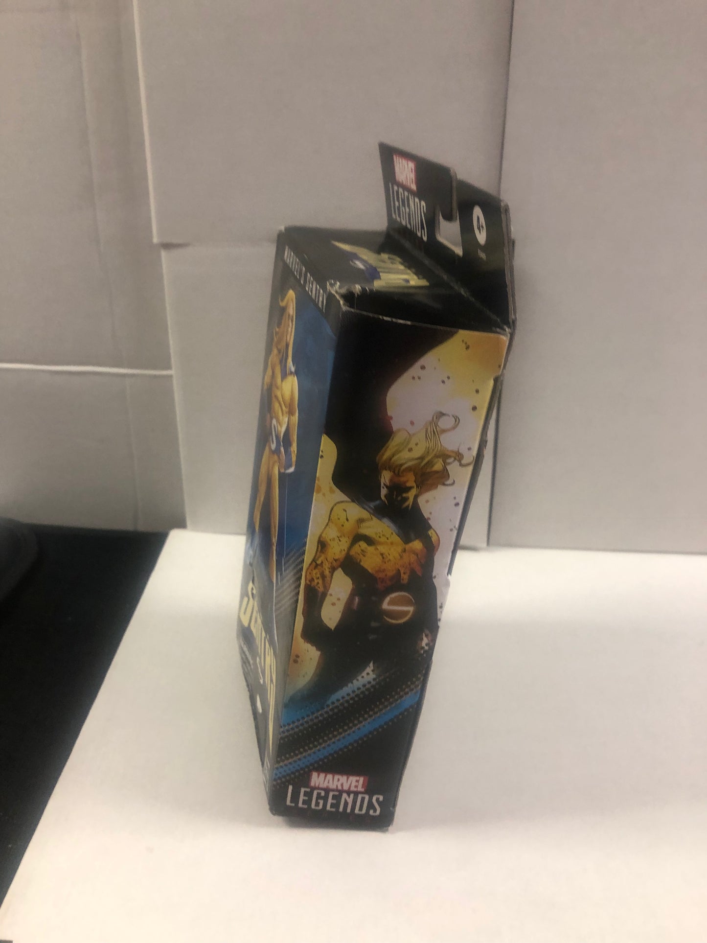 MARVEL LEGENDS THE SENTRY MARVELS SENTRY OKAY CONDITION TEAR ON TOP OF BOX BOX DAMAGE TOWARDS BOTTOM