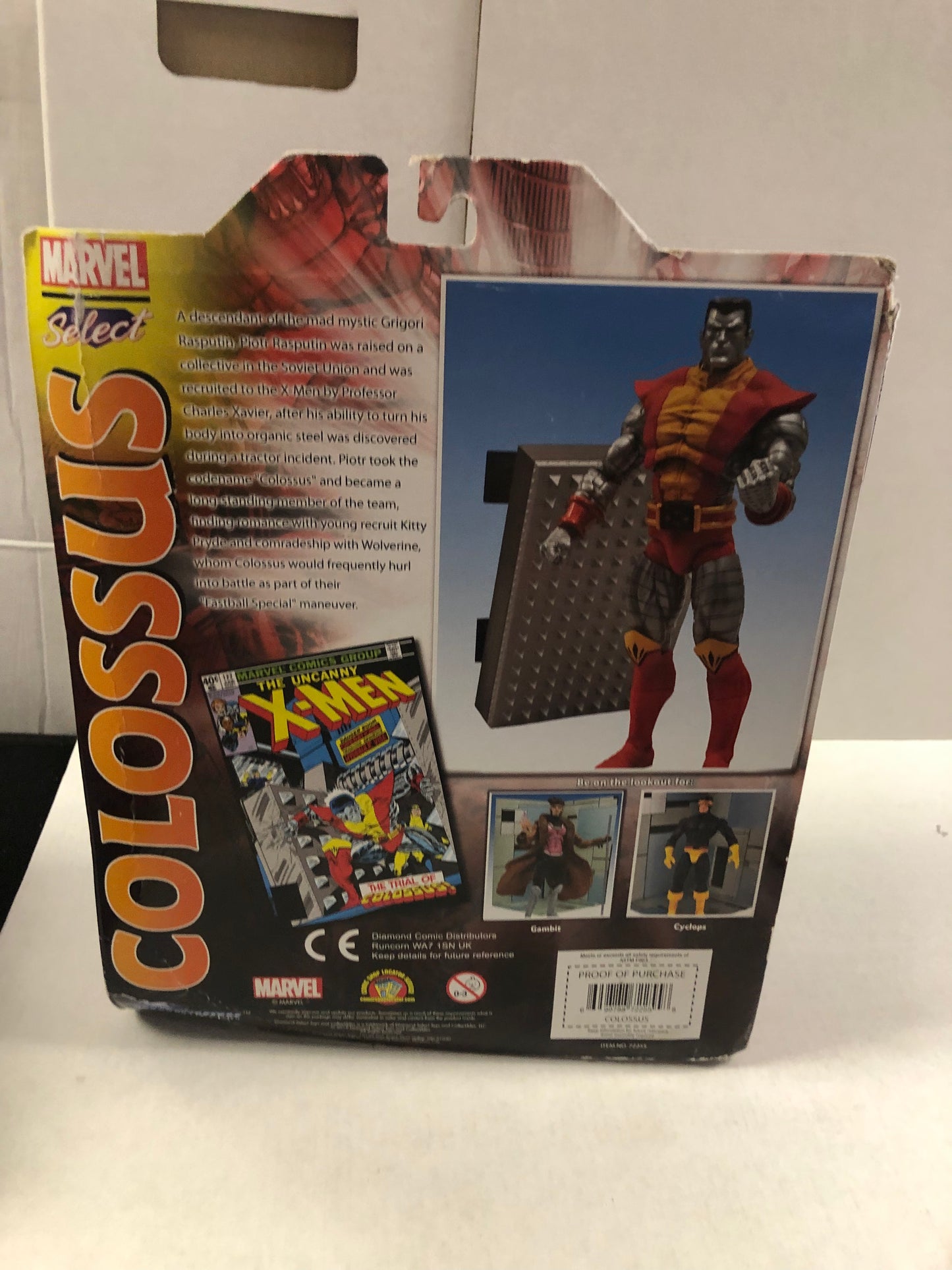 MARVEL SELECT COLOSSUS POOR CONDITION BOX WEAR ON ALL SIDES