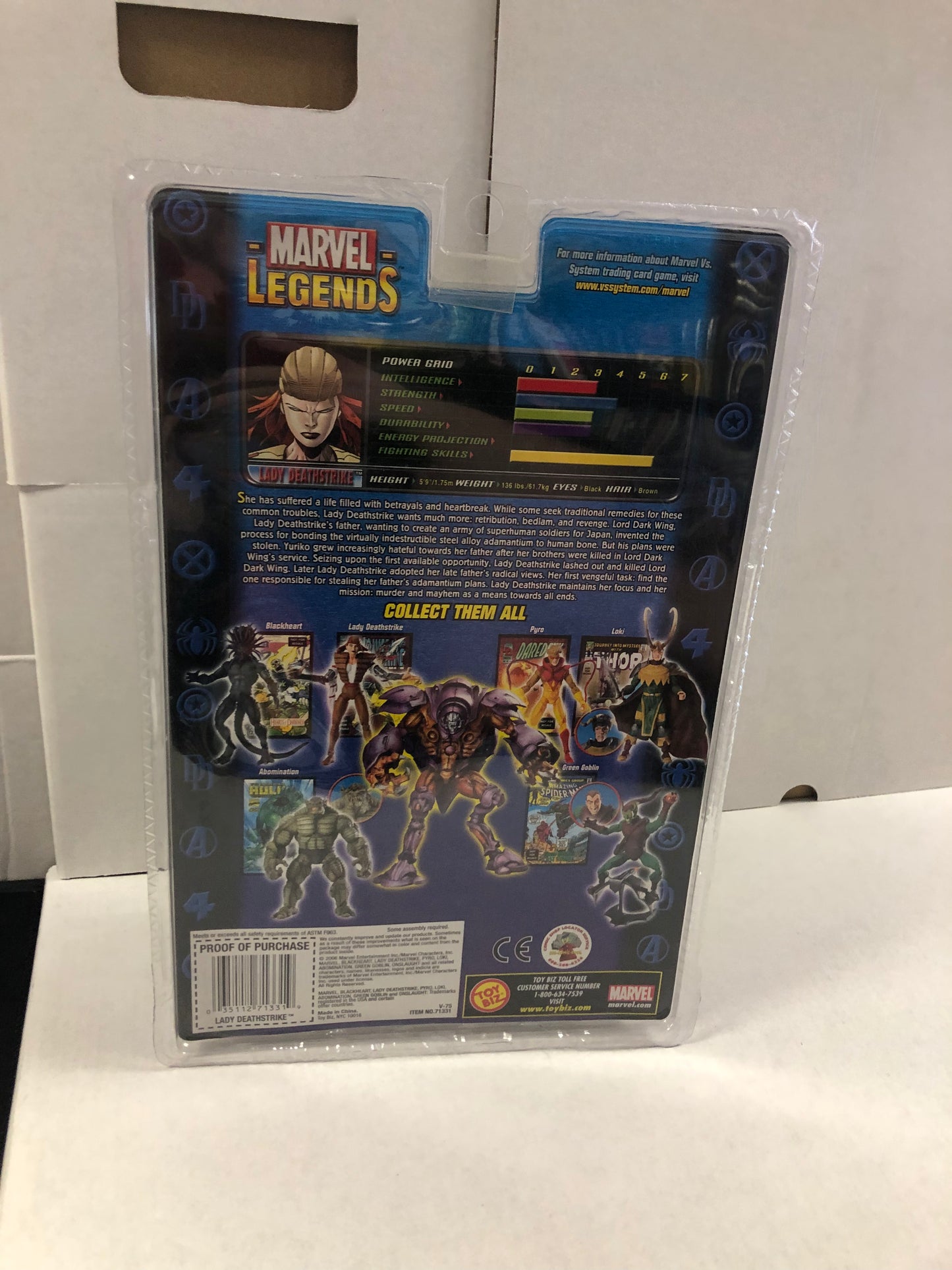 MARVEL LEGENDS LADY DEATHSTRIKE ONSLAUGHT SERIES EXCELLENT CONDITION