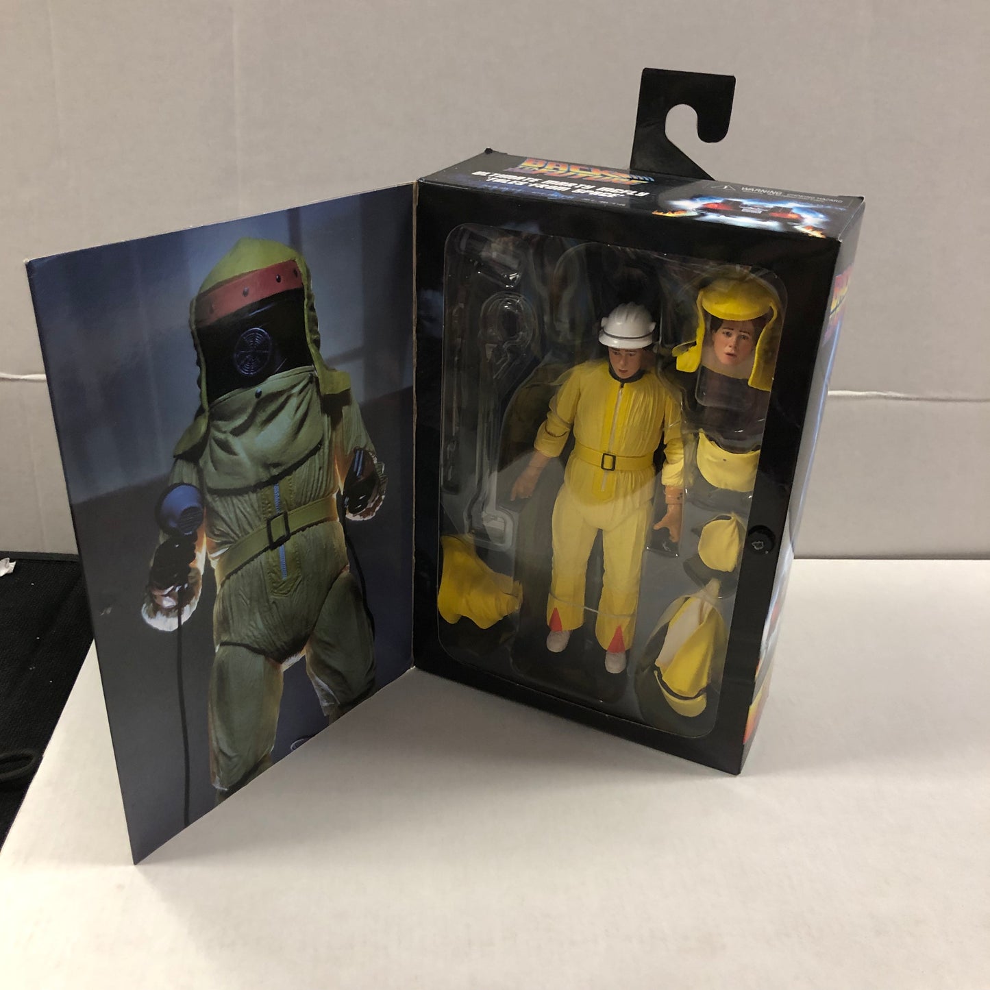 NECA BACK TO THE FUTURE ULTIMATE MARTY MCFLY TALES FROM SPACE OKAY CONDITION TEAR ON BACK OF BOX