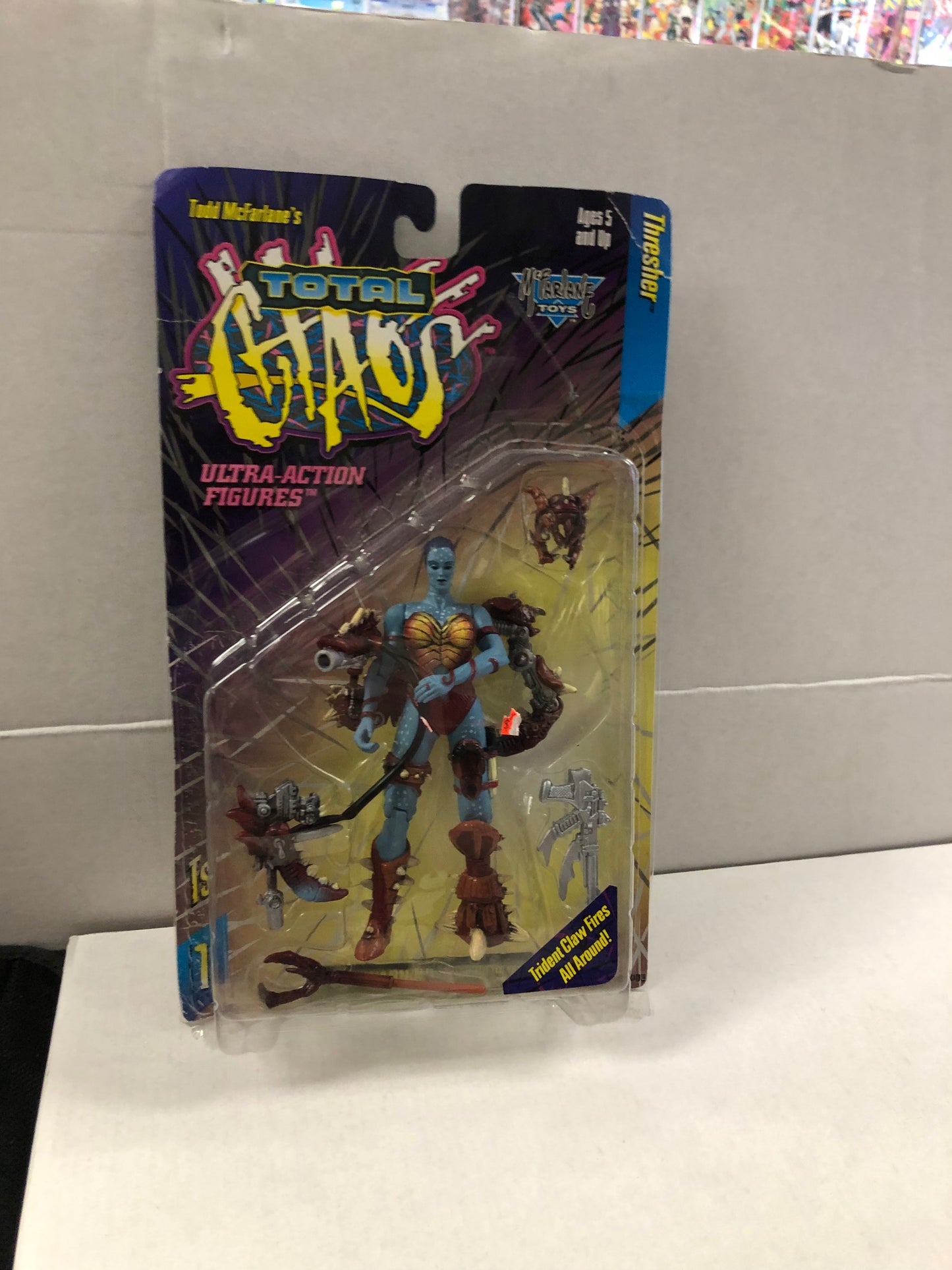 MCFARLANE TOYS THRESHER POOR CONDITION PLASTIC LOOSE ON FRONT TAPED