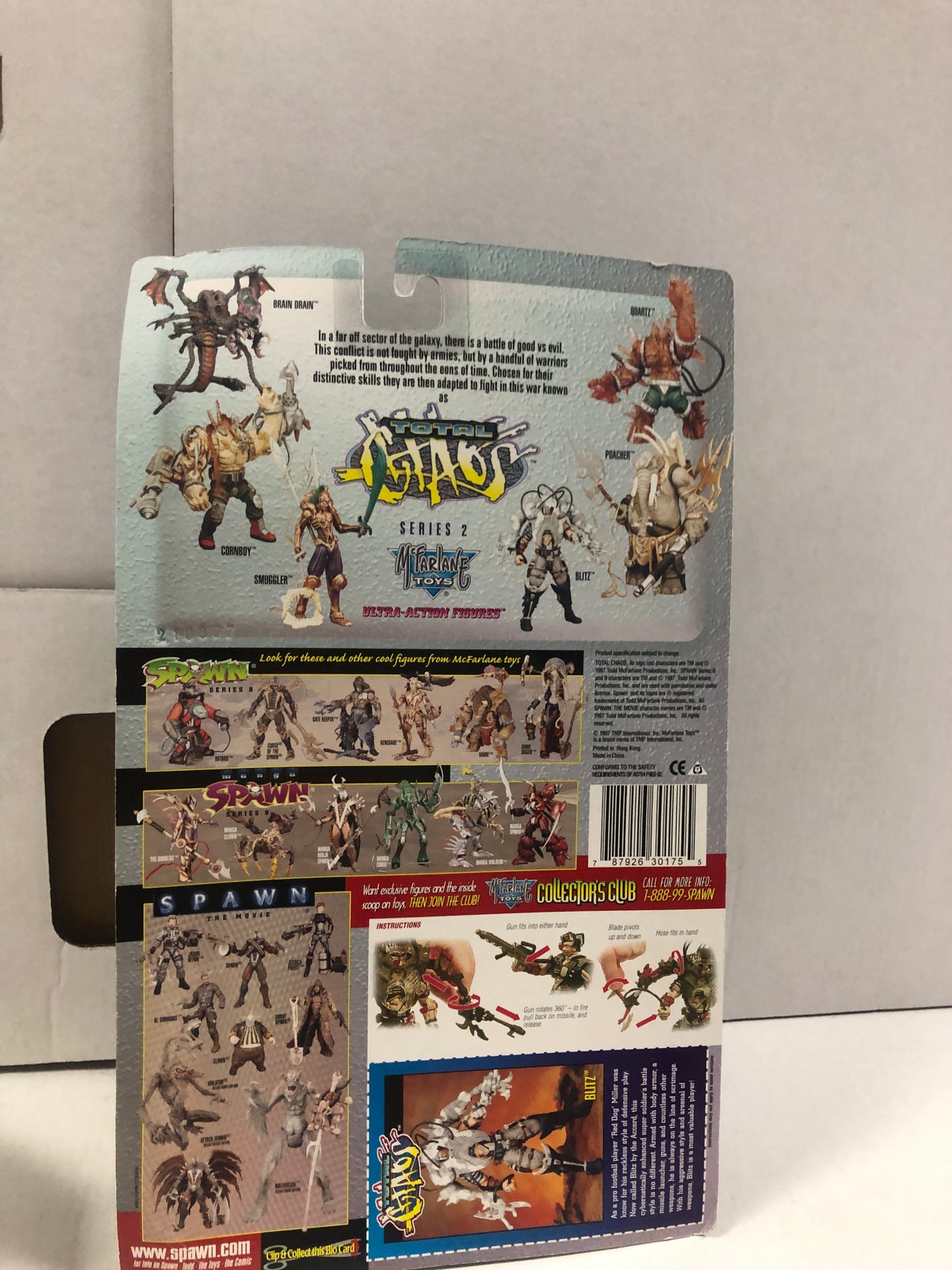 MCFARLAND TOYS BLITZ GOOD CONDITION BOX DAMAGE ON BOTTOM OF BOX