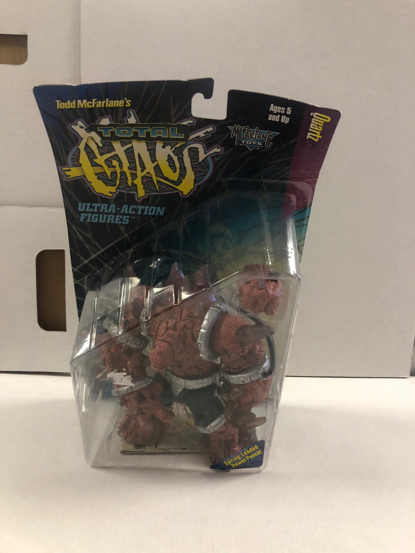 MCFARLANE TOYS QUARTZ GOOD CONDITION BEND ON TOP OF BOX